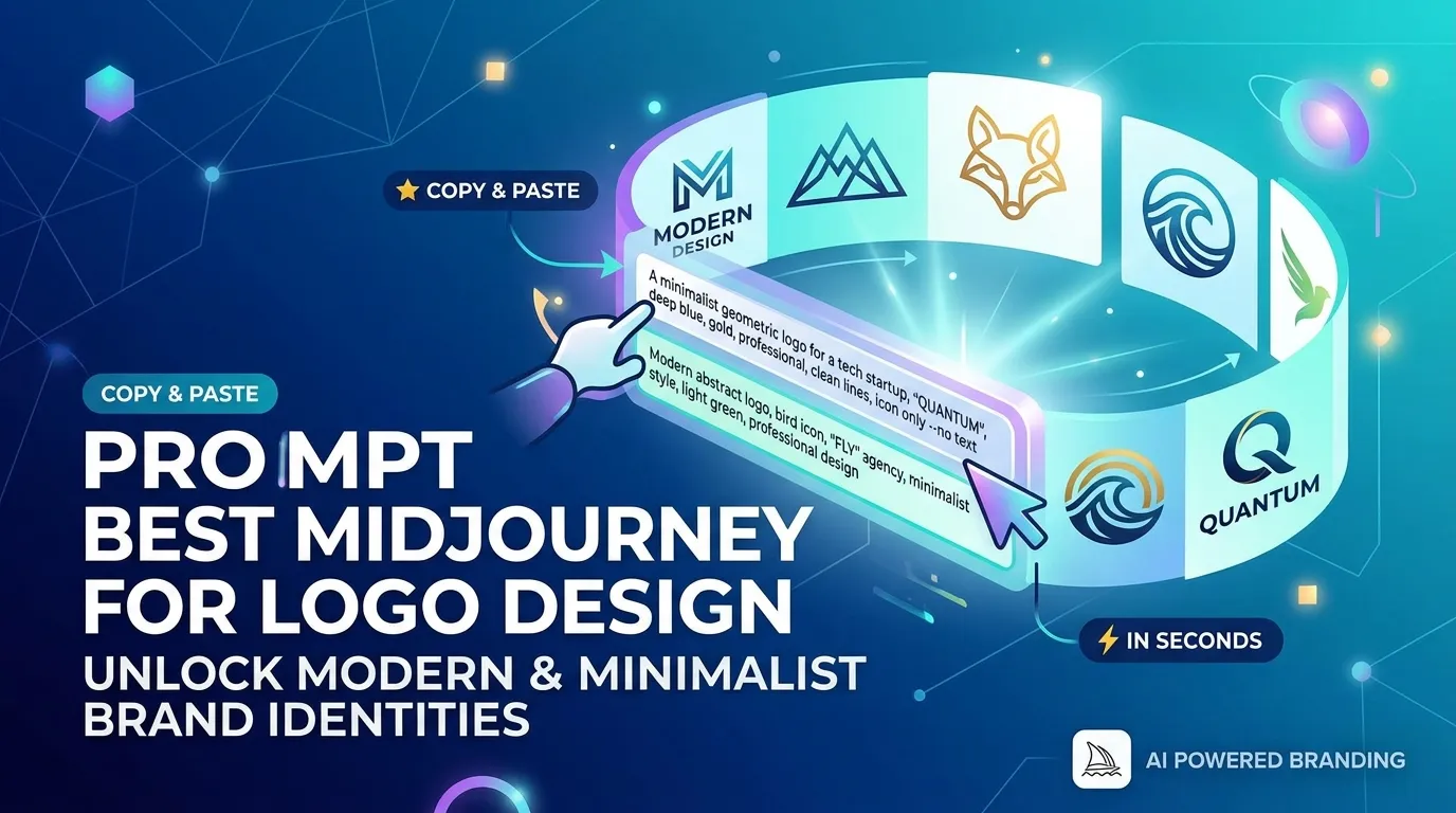 Best Midjourney Prompts for Logo Design (Minimalist & Modern)